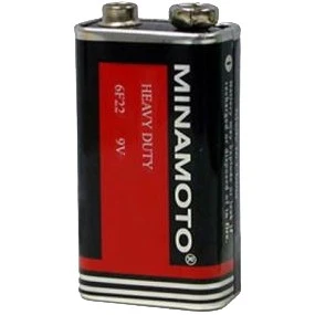 Батарейка солевая Minamoto 6F22, тип Крона (спайка, 1 шт)