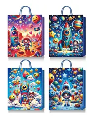 Пакет подарочный "Другая планета" 26*32*10 см