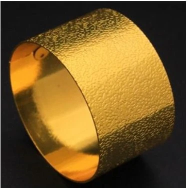 Набор колец для салфеток 6шт Шарм 43см, золото_2