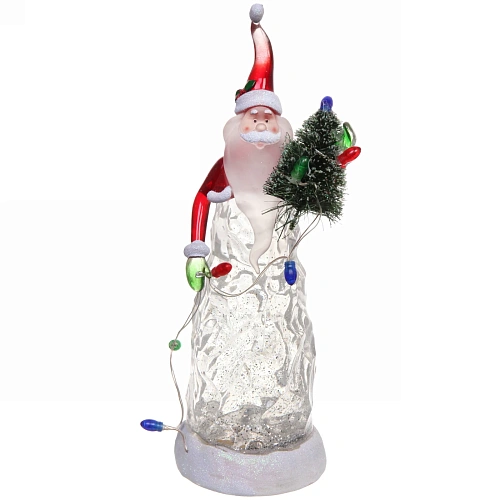 Сувенир с подсветкой Дед Мороз из льда 291011 см_2