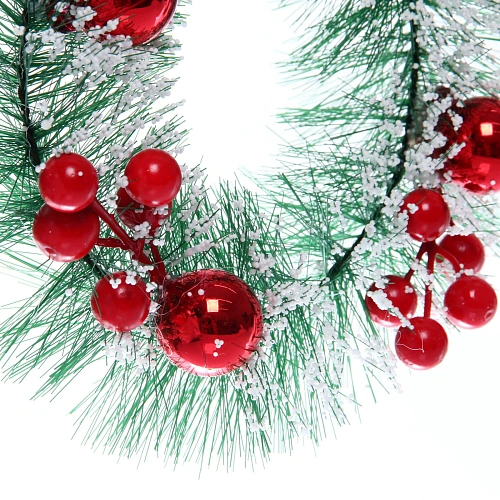 Венок хвойный Волшебное украшение 20 см_3