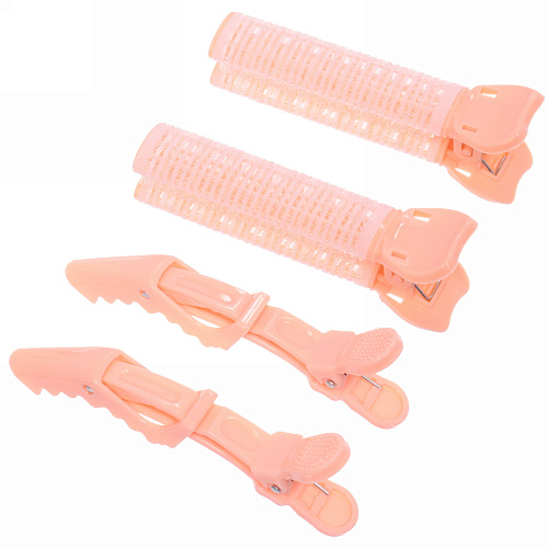 Бигуди пластмассовые с зажимом для прикорневого объема Magic Beauty, 4шт, цвет микс_8