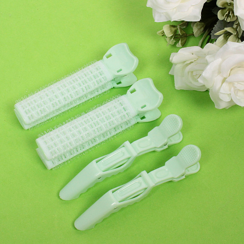 Бигуди пластмассовые с зажимом для прикорневого объема Magic Beauty, 4шт, цвет микс_4