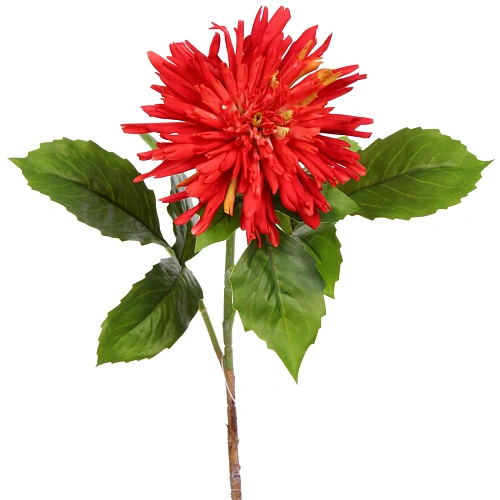 Цветок искусственный Natur 74см Хризантема красная_4