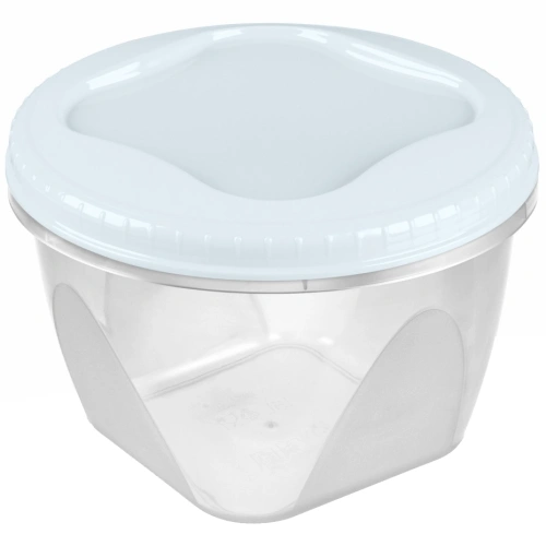 Банка с завинчивающейся крышкой "Тондо" 0,45л светло-голубая С284СГЛ