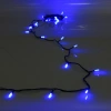 Гирлянда для дома "Кристаллы"  5 м 36 ламп LED черный пров., 8 реж, IP-40, Синий (возможность соединения)