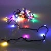 Гирлянда для дома НИТЬ "Хрусталь" 8 м 50 ламп LED, черный пров,IP-40. 8 режимов, Мультицвет (возможность соединения)