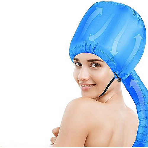 Шапочка для сушки волос, ламинирования и масок Beauty Shop, с кулиской, цвет синий, 842322см_6