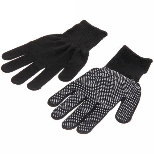 Перчатки нейлоновые "Классика" с ПВХ покрытием черные 8 р-р б/блистера