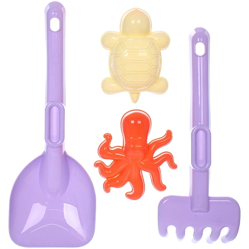 Набор для игры в песочнице Морские жители, 19169,5 см, 11 предметов_5