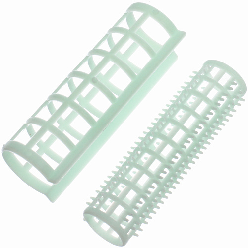 Бигуди в наборе 4шт с резинкой для волос Beauty Room, цвет розовый и мятный, 7см_6