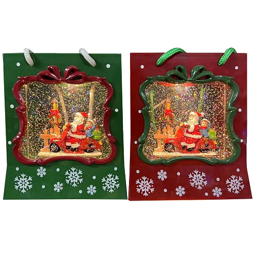 Сувенир с подсветкой «Дед Мороз  с поздравлением» 1658519 см, микс (питание от USB и батареек)_11