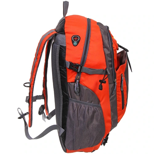 Рюкзак туристический 30л, цвет оранжево-серый 3301_9