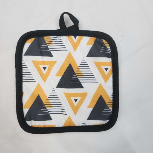 Прихватка в наборе "Geometry", треугольники жёлтые, 17*17 см, 2 шт