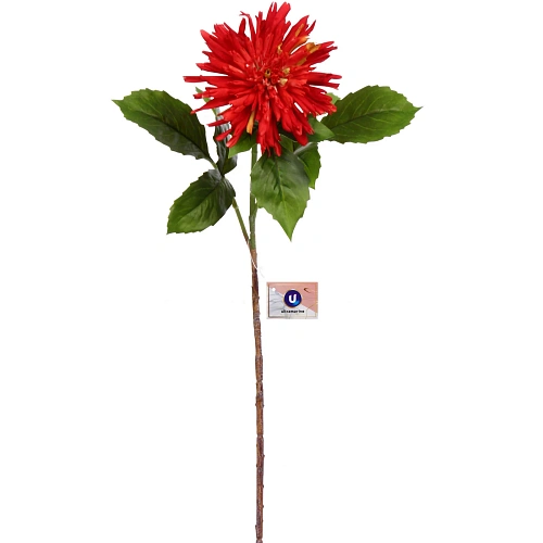 Цветок искусственный "Natur" 74см Хризантема красная