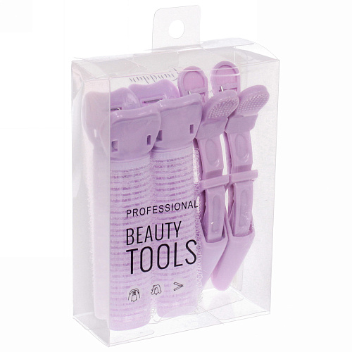 Бигуди пластмассовые с зажимом для прикорневого объема Magic Beauty, 4шт, цвет микс_10