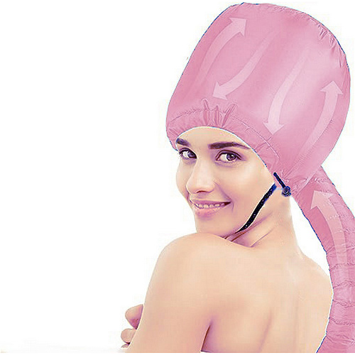 Шапочка для сушки волос, ламинирования и масок Beauty Shop, с кулиской, цвет розовый, 842322см_7