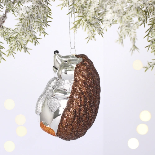 Ёлочная игрушка "Весёлый ёжик" 7*6.5*9 см