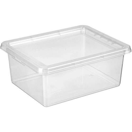 Контейнер универсальный с крышкой для хранения "PALM", бесцветный, 42*34*17.5см, 17л