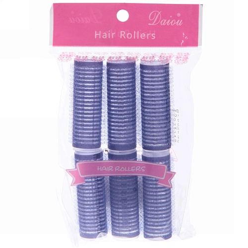 Бигуди липучки, 6шт, однотонные, цвет микс, d-2см_8