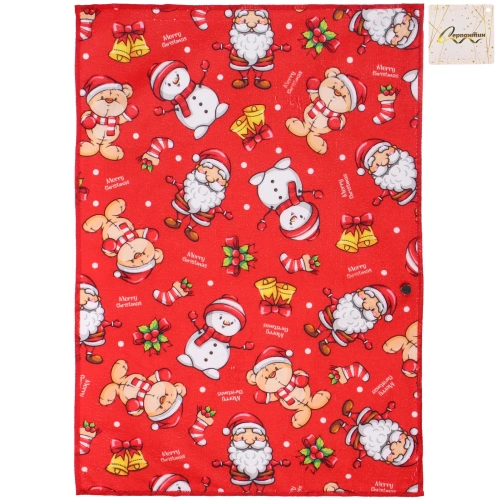 Полотенце кухонное "SPARKLE - Новогоднее настроение" 40*58 см, микрофибра 210 гр/м2