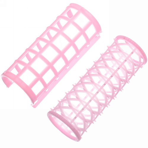 Бигуди в наборе 4шт с резинкой для волос Beauty Room, цвет розовый и мятный, 7см_10