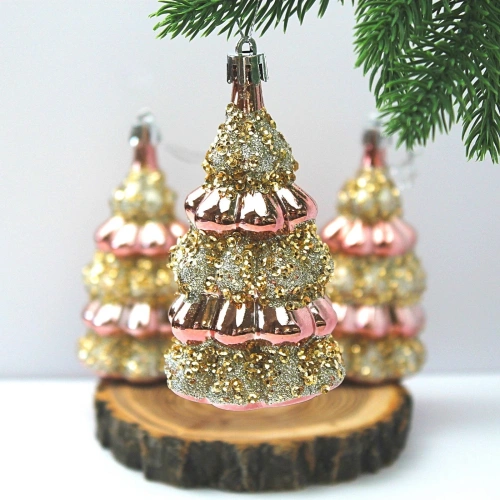 Набор украшений SHINE "Magic tree" 6х10,4 см (3 шт.), rose pink