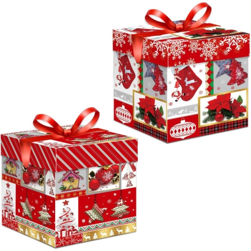 Коробка подарочная "Коробка чудес" 30*30*30 см, Red