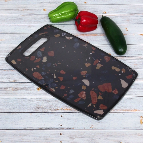 Доска разделочная пластиковая Stone 23371см Крошка темная_3