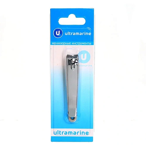 Кусачки для ногтей на блистере "Классика - Ultramarine", с пилкой, цвет хром 7,6*1,4*1,4см✦