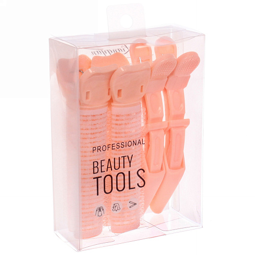 Бигуди пластмассовые с зажимом для прикорневого объема Magic Beauty, 4шт, цвет микс_18