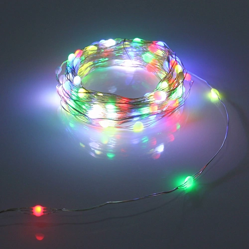 Гирлянда для дома НИТЬ Magnificent 20 м 200 ламп LED, прозрачнпров, более 8 реж, с пультом ДУ, IP-20, RGB (USB)_3