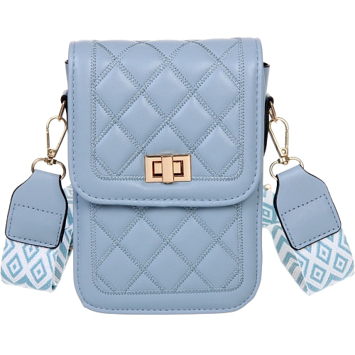 Сумка женская через плечо Шанти, цвет небесный, 196,5133,5см (лейбл Ultramarine)_9