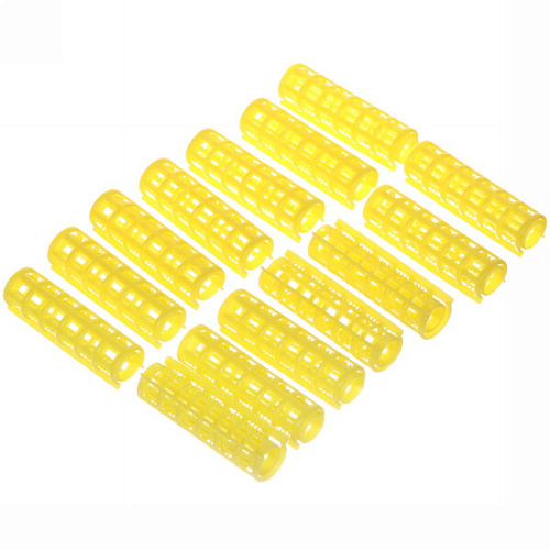 Бигуди пластмассовые с зажимом 14шт, цвет микс, d=15мм_7