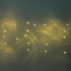Гирлянда для дома БАХРОМА "Мерцание" ш1,5м* в30/50 см 48 ламп LED, прозрачн.пров, авторежим, IP-20, Теплый белый