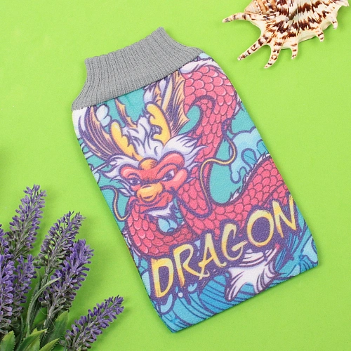 Мочалка - варежка скрaбирующая  Premium - DRAGON, 22514515см  (ZIPпакет)_3