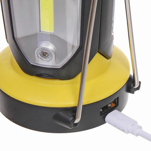 Фонарь туристический, 6 режимов, 1XPE+3COB,  аккумуляторная батарея 1200mAh, 7145см, USB 8801_11