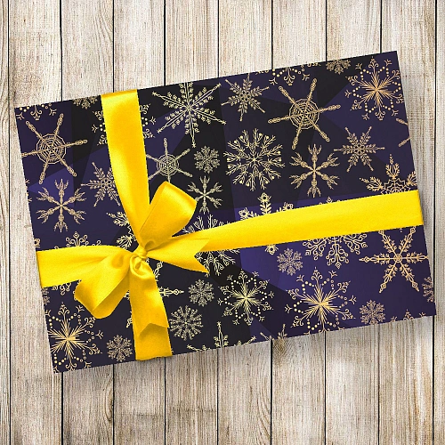 Бумага упаковочная 50х70 см Роскошная метель_4