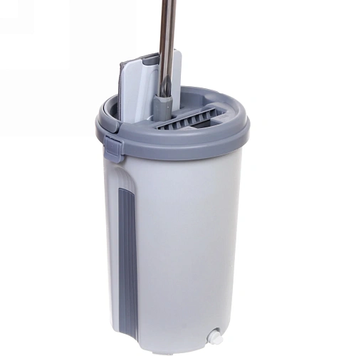 Набор для уборки Селфи Чистюля (ведро с отжимом, швабра, две насадки) в цветной коробке 270_20