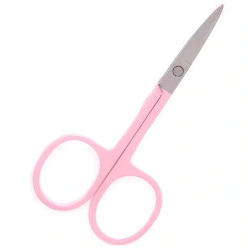 Ножницы маникюрные в пакете "Manicure set", классические, цвет розовый, 8,5см✦