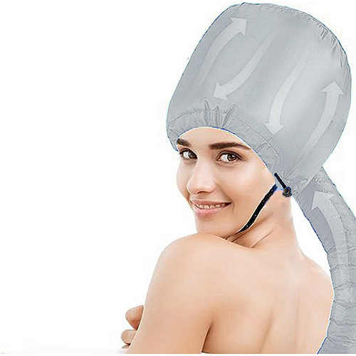 Шапочка для сушки волос, ламинирования и масок Beauty Shop, с кулиской, цвет серебро, 842322см_6