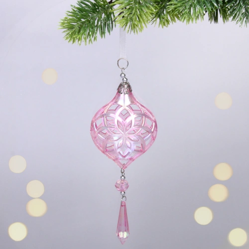 Подвеска "Сказочные узоры" 8*20 см, Розовый