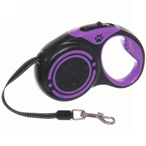 Поводок-рулетка Pet 3м до 10кг цвет фиолетовый Ultramarine_4