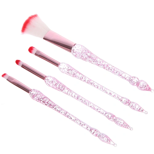 Кисти для макияжа 4шт ДИ МАРКО, цвет розовый, 21,56,516см_4