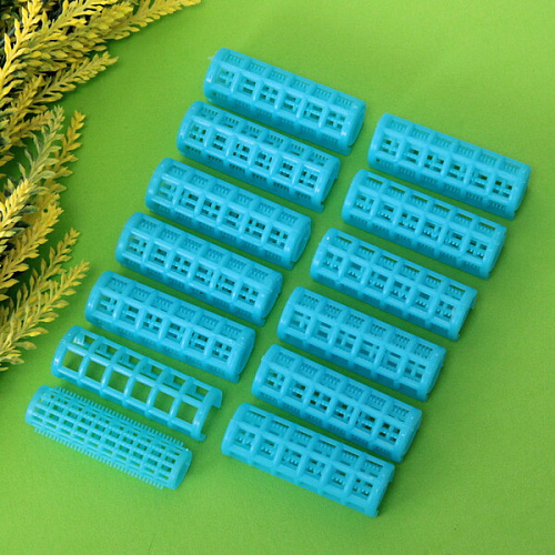 Бигуди пластмассовые с зажимом 12шт, цвет микс, d=20мм_6