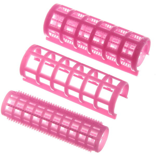 Бигуди пластмассовые с зажимом 12шт, цвет микс, d=20мм_12