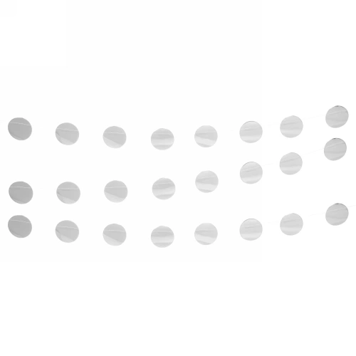 Растяжка "Вечеринка" 2,5 м 5 см Глянец, (24 штук), серебро