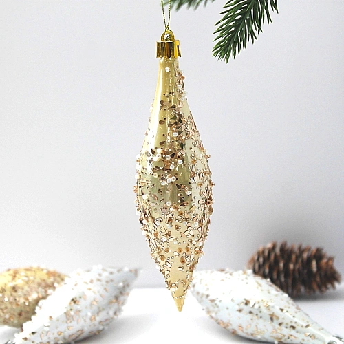 Набор украшений SHINE Shining icicles 14,5х4 см (4 шт), light champagnesilver_5