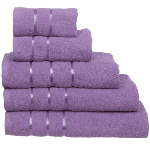 Полотенце махровое 30*60см "LUNA" цвет сиреневый 10250 плотность 360гр/м2