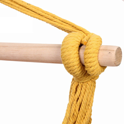 Гамак-кресло 150120см Провинция хб, с деревянной перекладиной, с двумя подушками _7